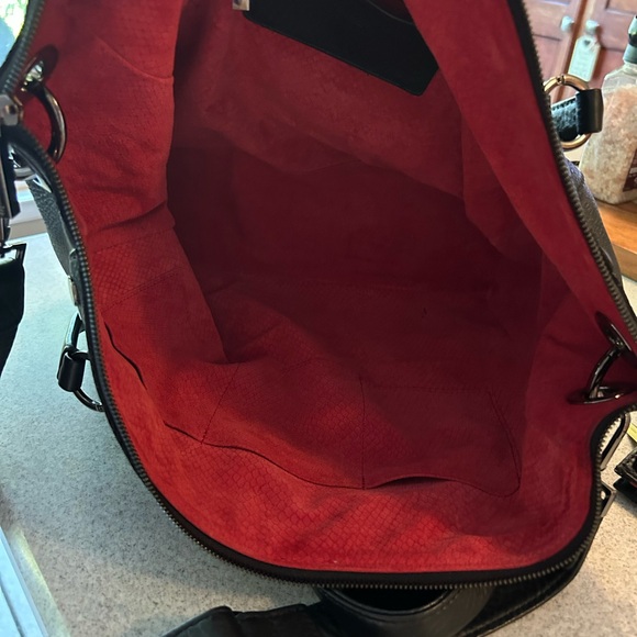 Hammitt Daniel’s large Black Leather Shoulder Bag with Silver Accents - Picture 8 of 9